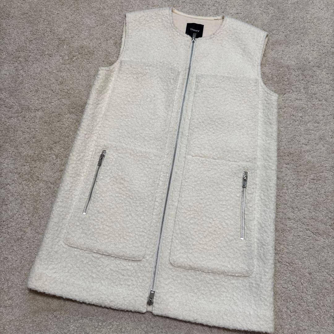 H*h様 美品　セオリー　カーリープードルジレ　ボアベスト