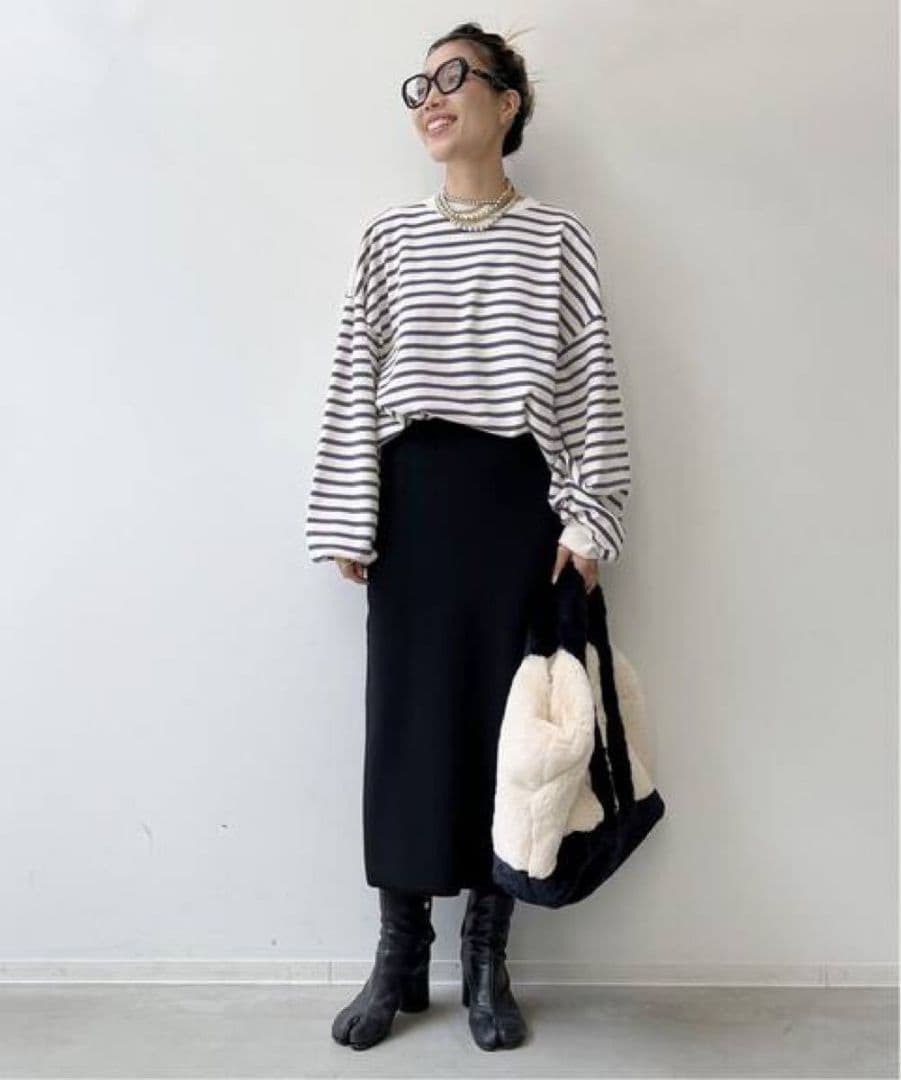 アパルトモンREMI RELIEF Border L/S T-SH