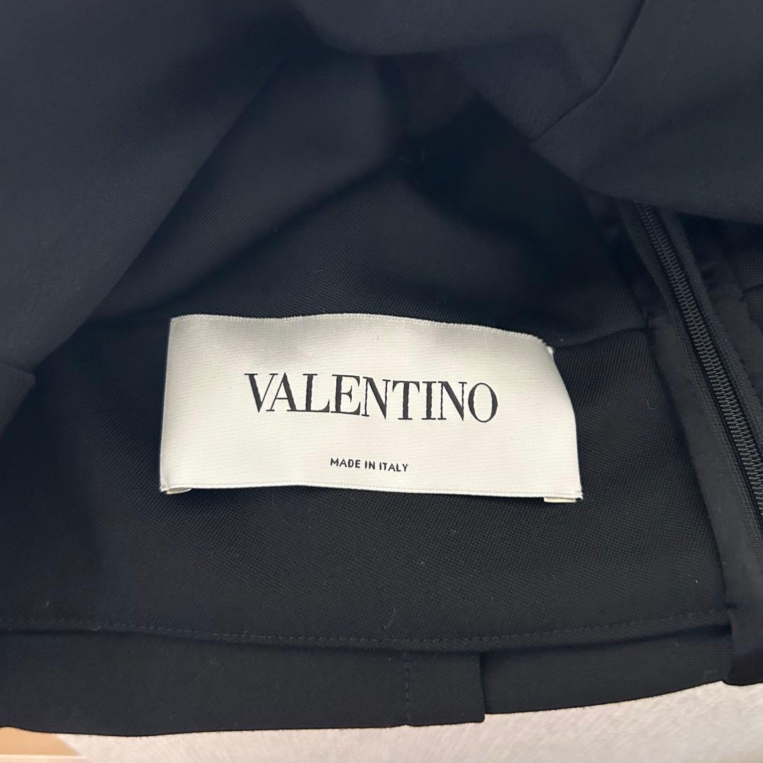 VALENTINO ヴァレンティノ　ドットチュール レース ドッキングワンピース
