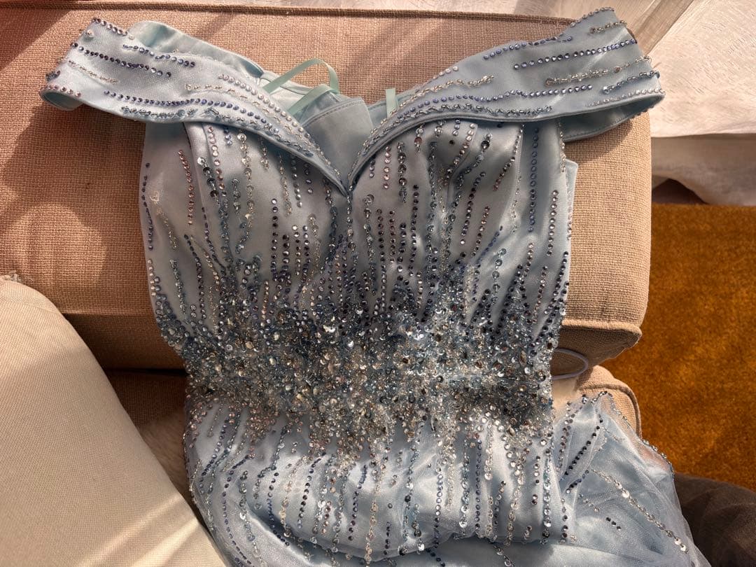 JEAN MACLEAN 水色 マーメイドドレス