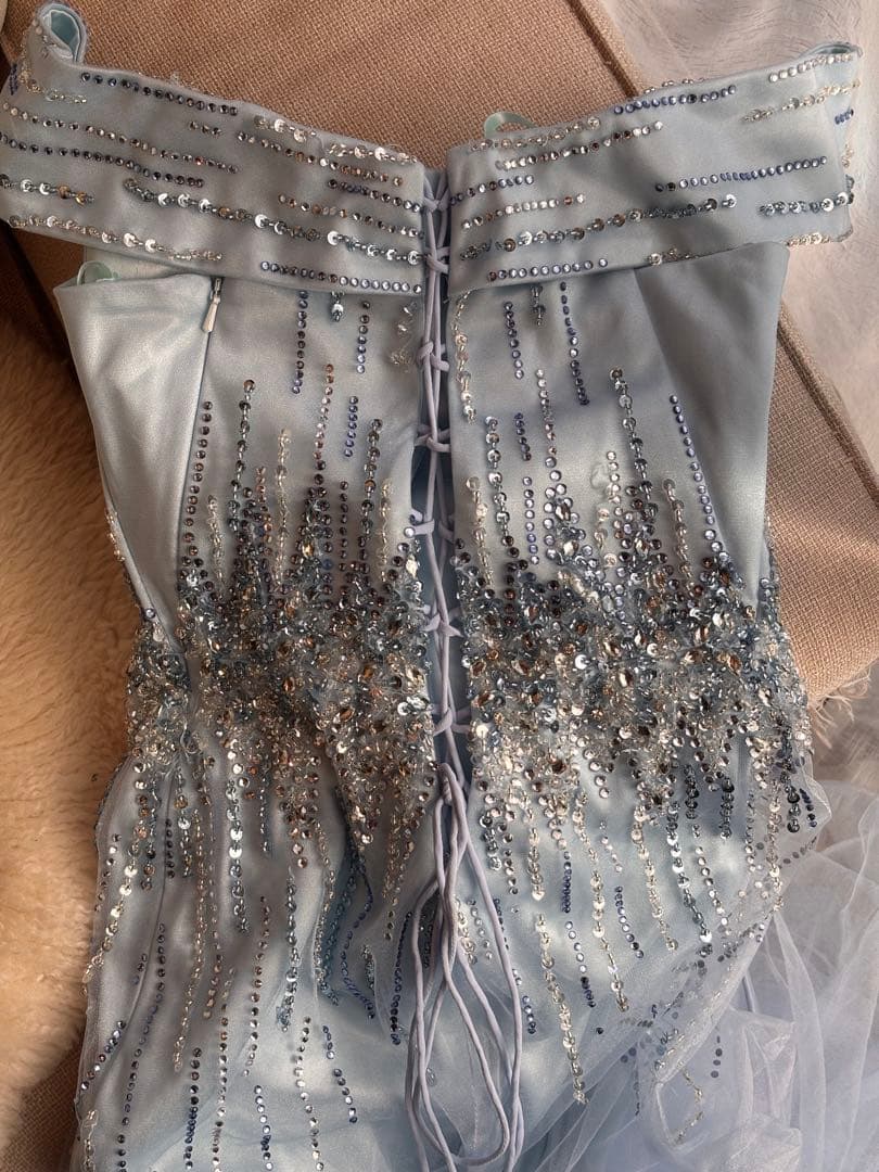 JEAN MACLEAN 水色 マーメイドドレス