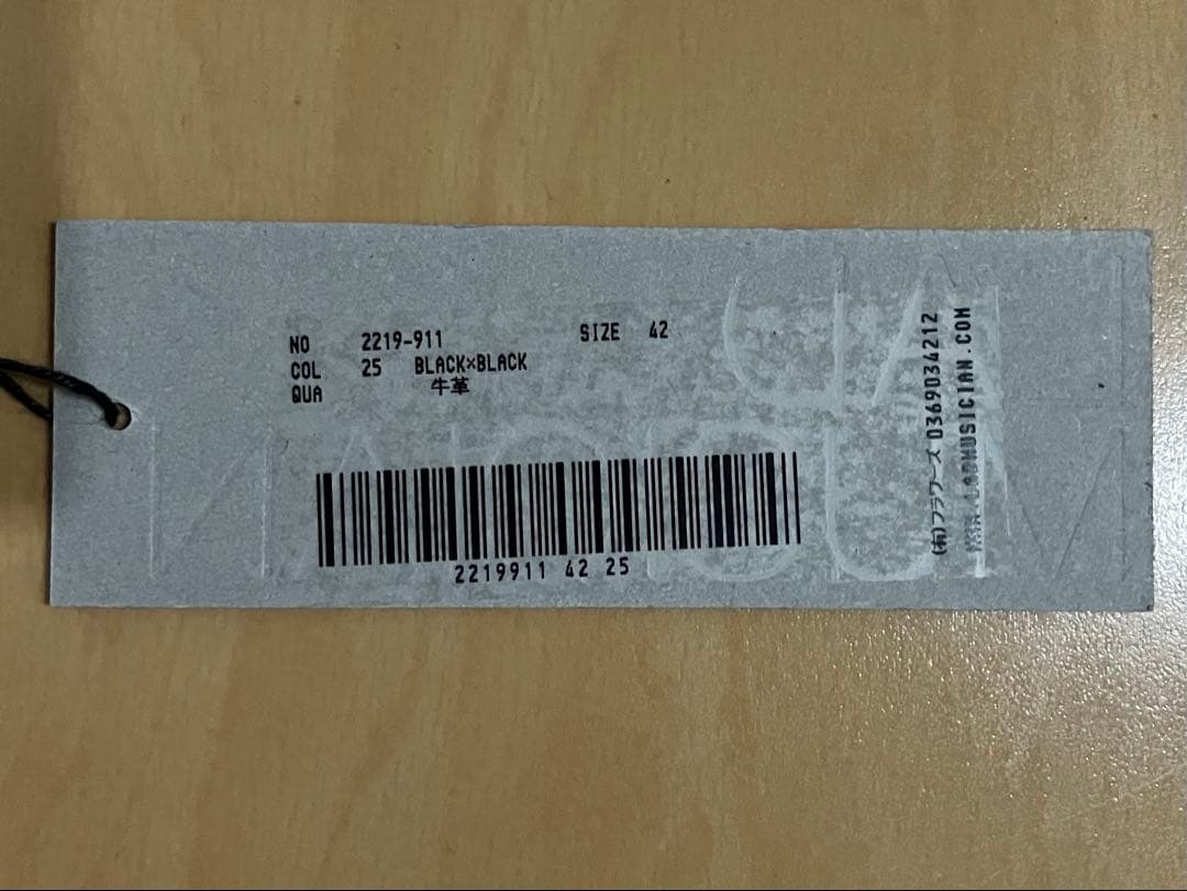 付属品完備 LAD MUSICIAN U-Tip Shoes 42