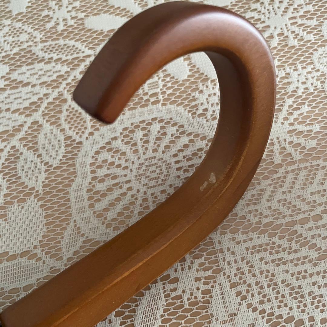 サンバリア100 折りたたみ日傘 ２段折 フリル/フロスト グレー/木曲がり手元