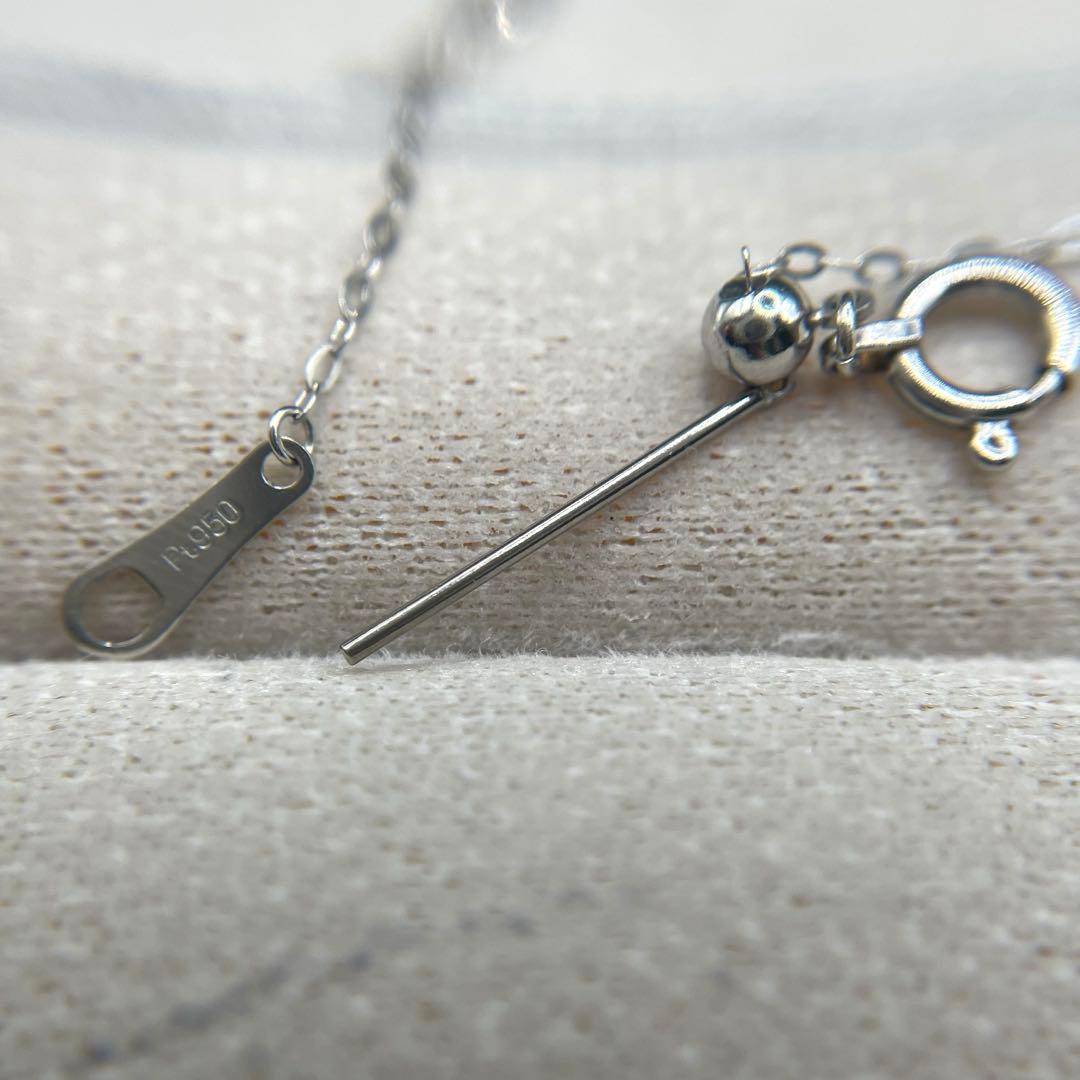 専用JZ1★pt950 ダイヤモンド 長45cm 幅1mm 調整可能ピンチェーン