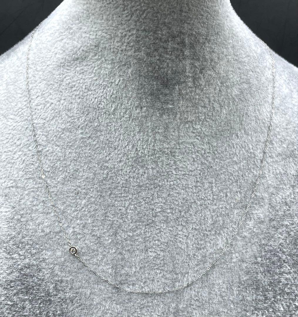 専用JZ1★pt950 ダイヤモンド 長45cm 幅1mm 調整可能ピンチェーン