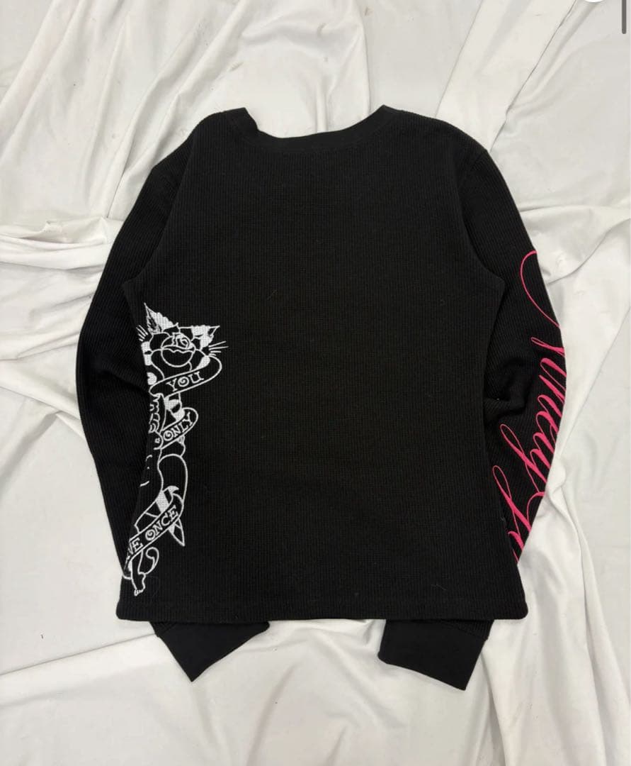 9090 girl×Ed Hardy Thermal L/S Tee