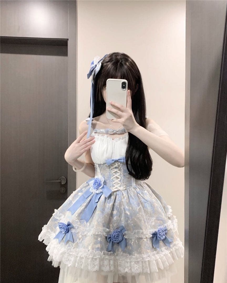 お嬢様 かわいい メイド衣装 ワンピース 可愛いドレス フェチ ロリータ 仮装