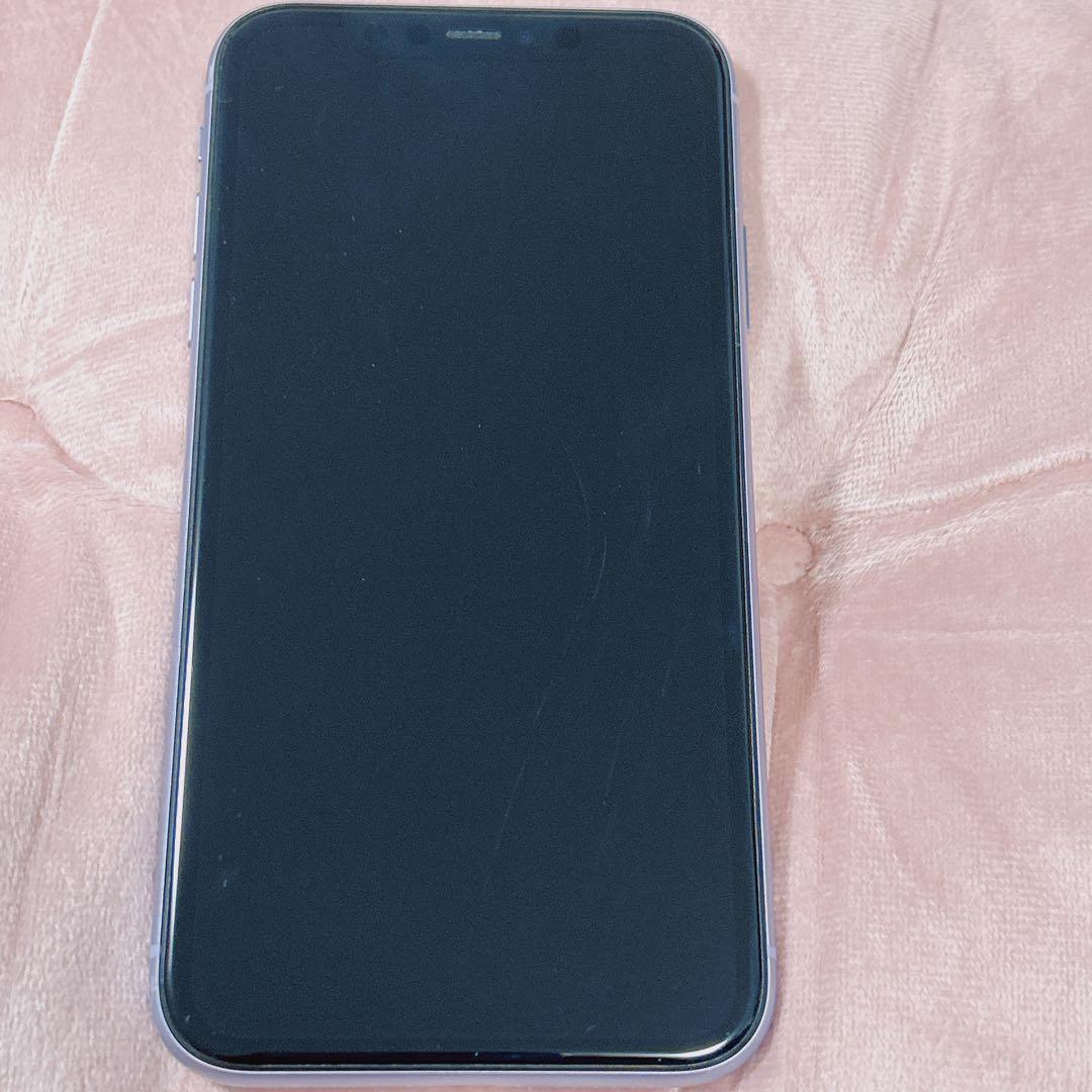 iPhone11 128GB パープル simフリー タッチ不良 ジャンク