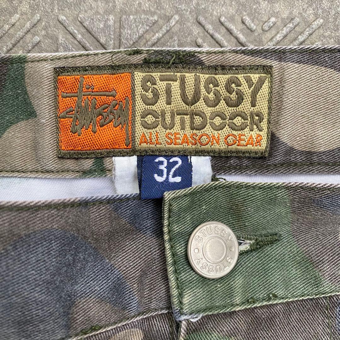 パンツ 1990s old stussy wood camo cargo shorts