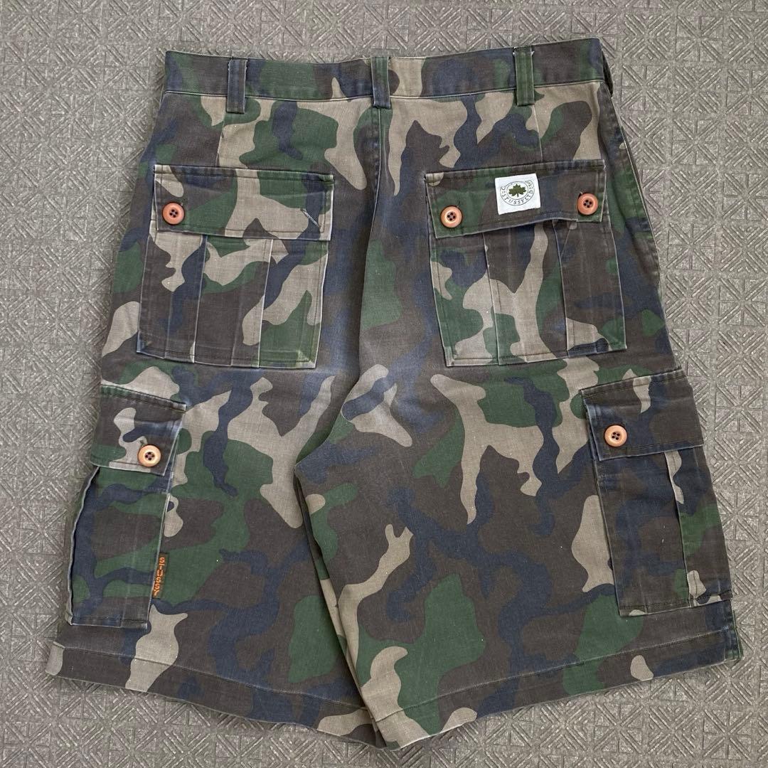 パンツ 1990s old stussy wood camo cargo shorts