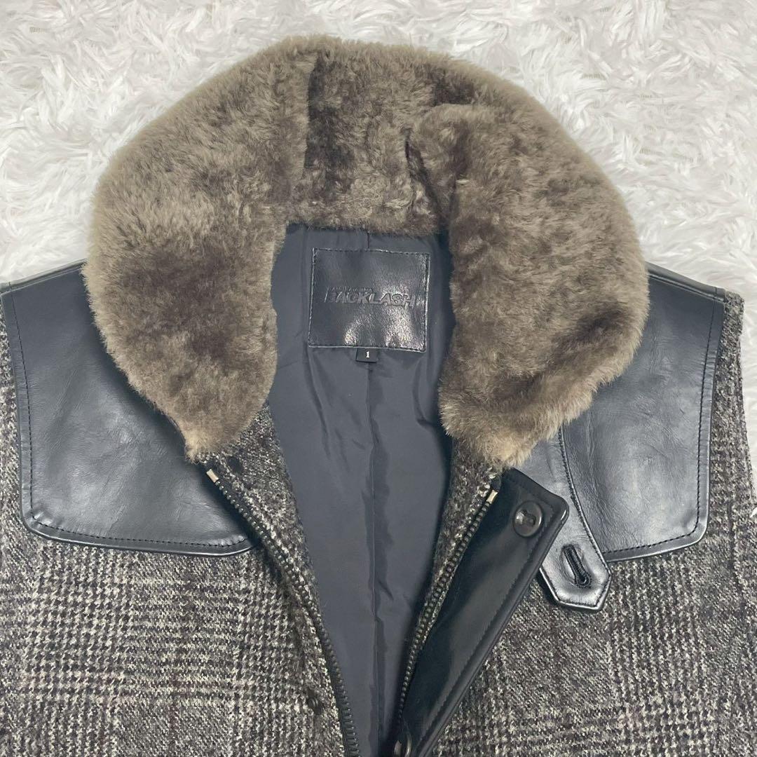 希少 ISAMU KATAYAMA BACKLASH ダウンベスト 馬革 ホース