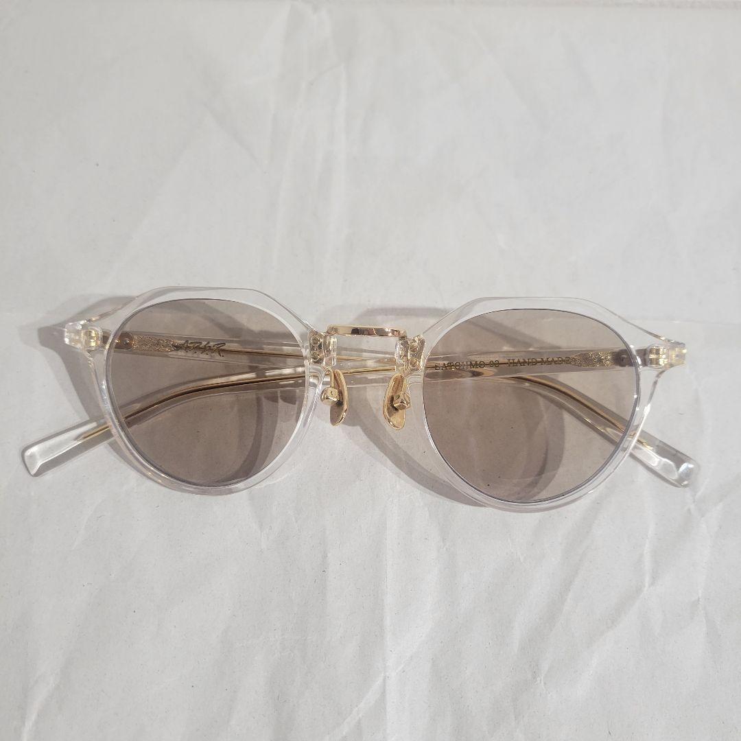 A.D.S.R. SATCHMO 03 クリア/ゴールドフレーム ブラウンレンズ