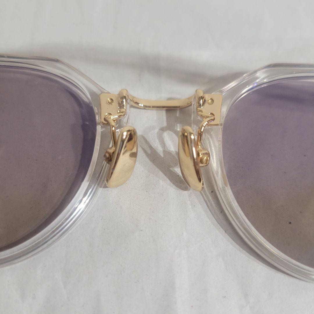 A.D.S.R. SATCHMO 03 クリア/ゴールドフレーム ブラウンレンズ