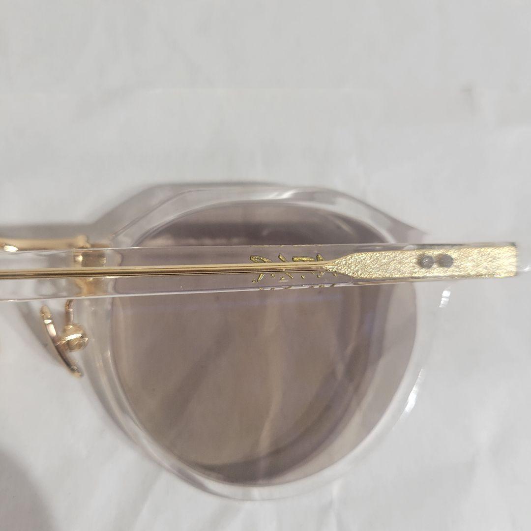 A.D.S.R. SATCHMO 03 クリア/ゴールドフレーム ブラウンレンズ