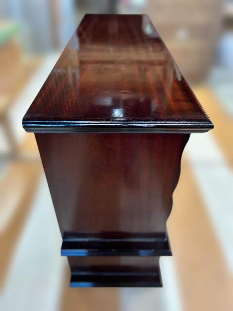 ⚠ji-hankiアンティーク御影 ガラス扉付きキャビネット・ショーケース