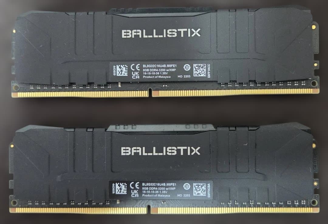 メモリー Crucial Ballistix DDR4 16GB (8GBx2)
