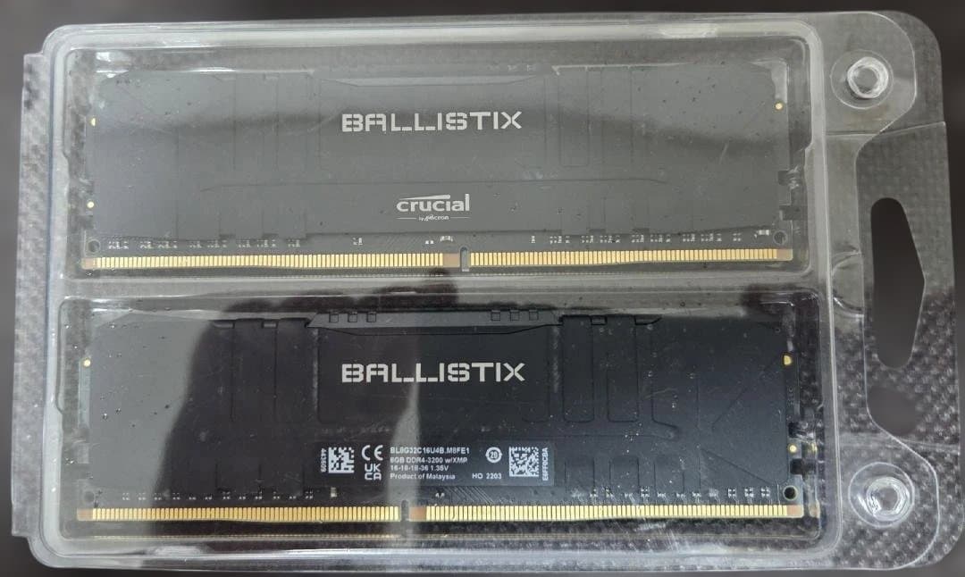 メモリー Crucial Ballistix DDR4 16GB (8GBx2)