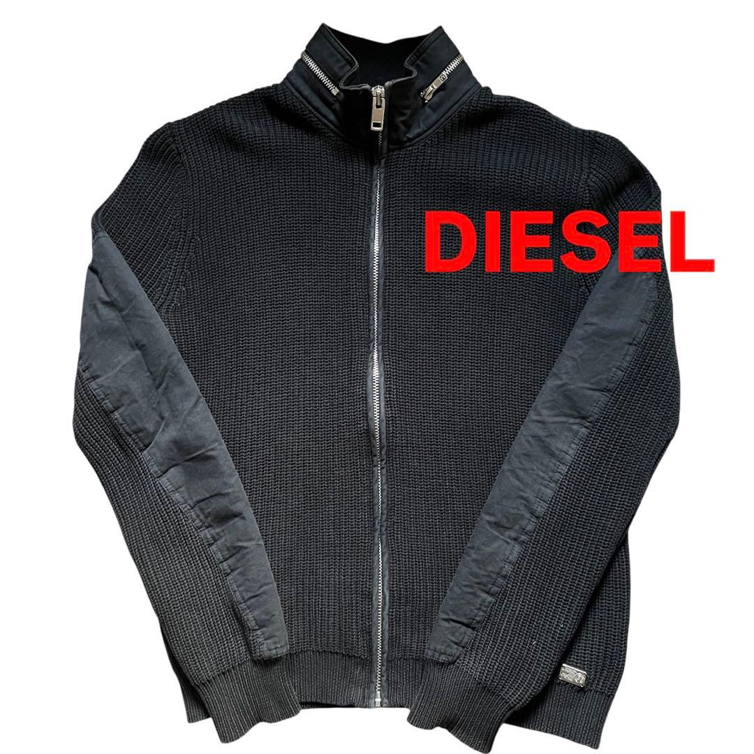 DIESEL ドライバーズジップニット　サイズ表記XL
