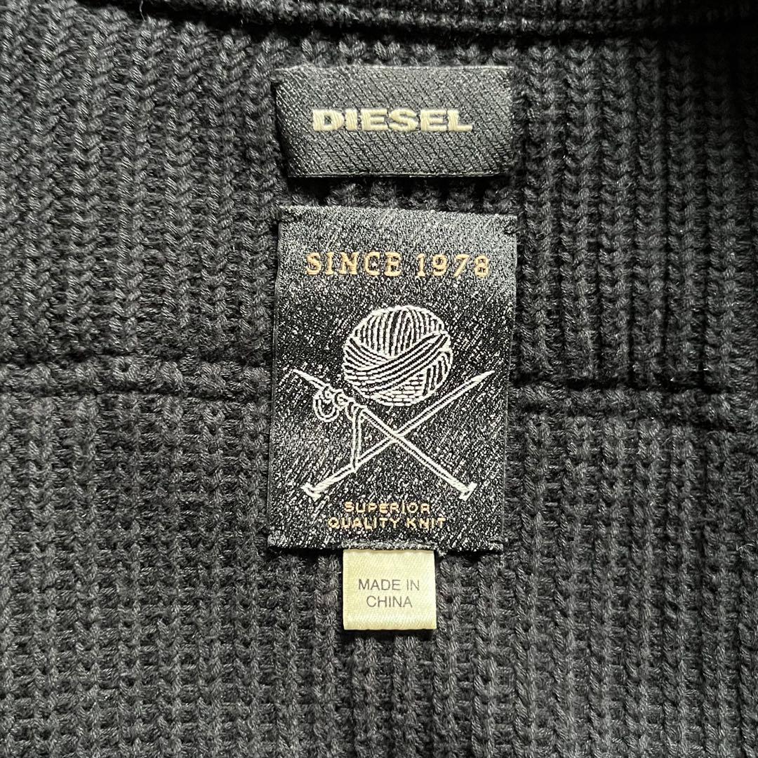 DIESEL ドライバーズジップニット　サイズ表記XL