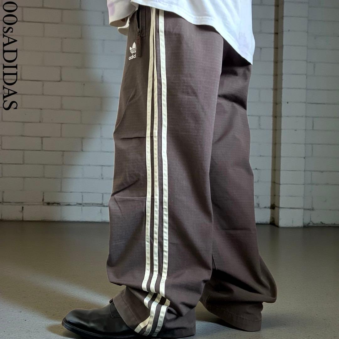00s old adidas 綿100% バギートラックパンツ ヘビーオンス