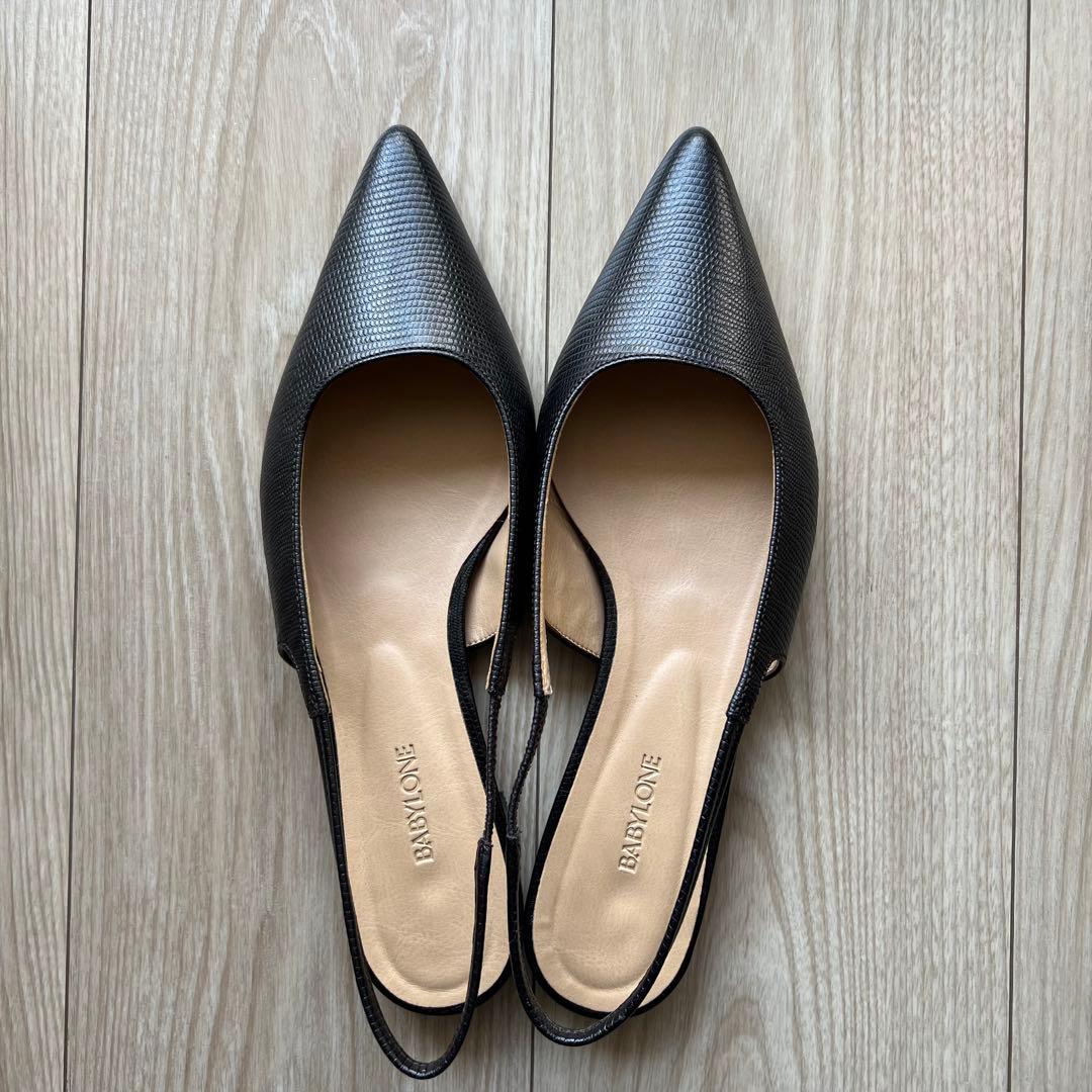 BABYLONE バビロン バックスリングパンプス