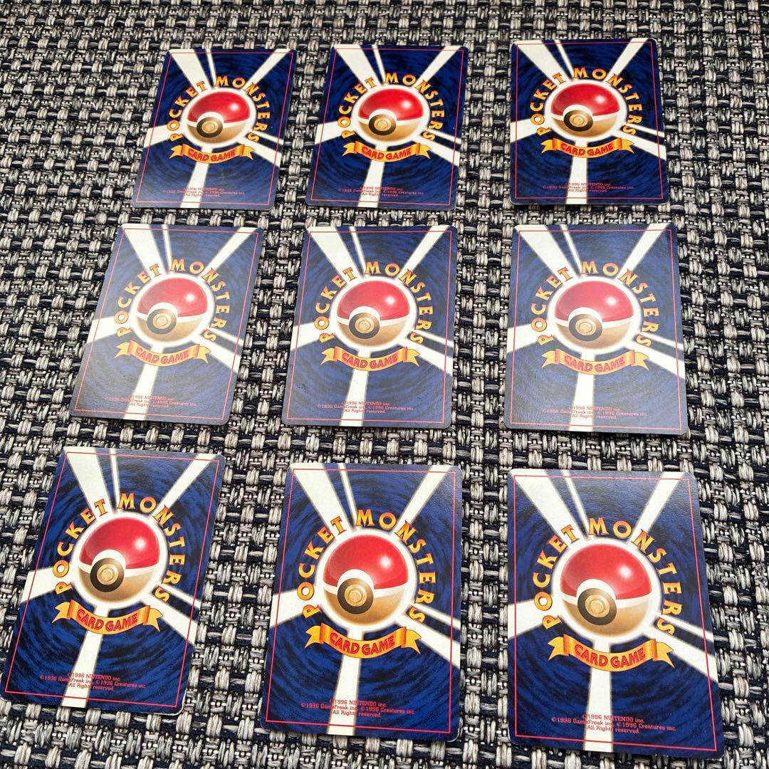 美品　旧裏　ピカチュウ　わるい　シャワーズ　ブースター　サンダース