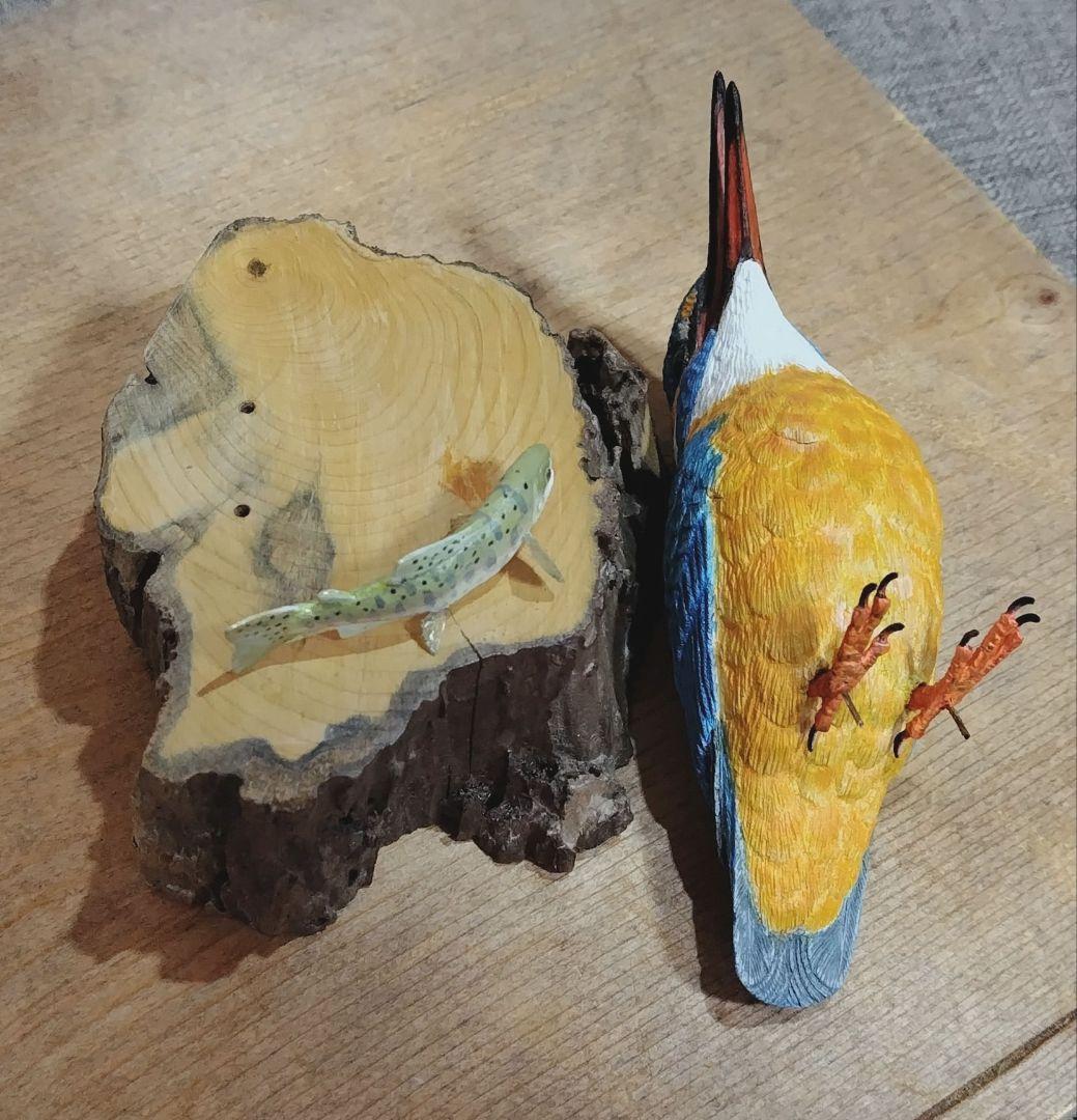 ミニバードカービング　\"カワセミ“