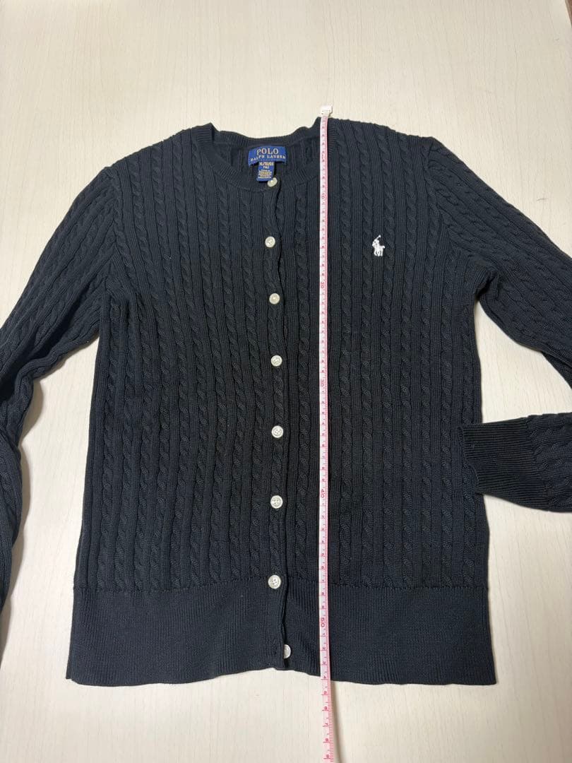Polo Ralph Lauren ブラック カーディガン ガールズXL