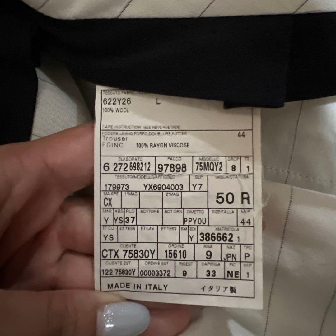 Yves Saint Laurent ストライプ ビジネススーツ パンツセット