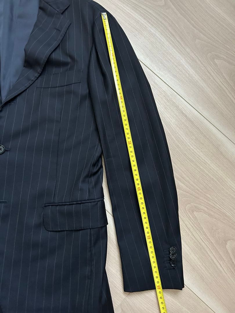 RINGJACKET×guji ロロピアーナ　ストライプスーツ　46