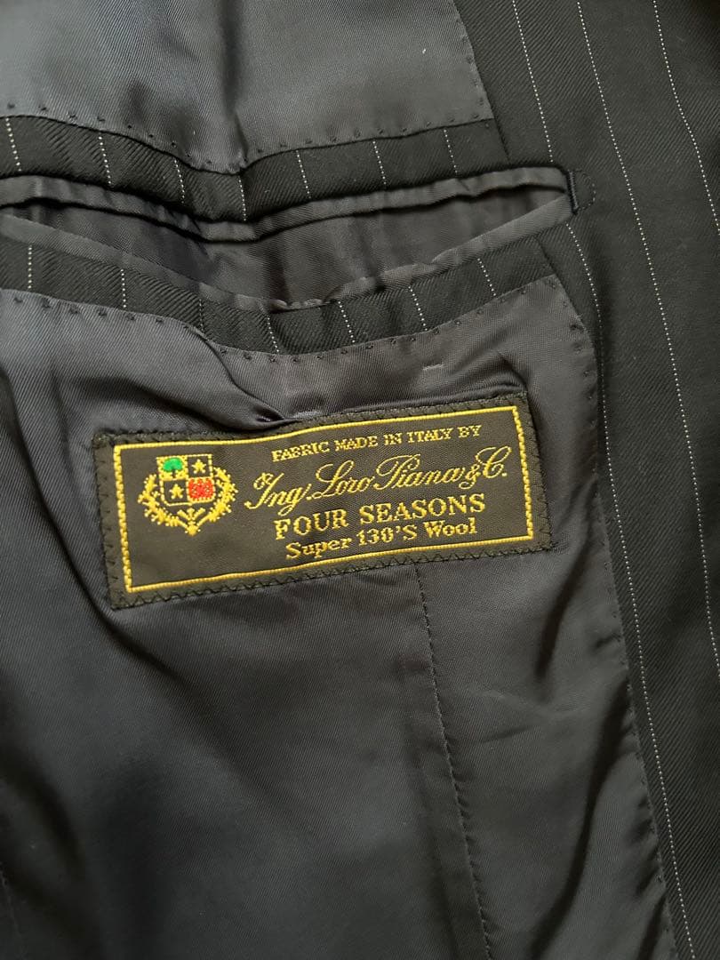 RINGJACKET×guji ロロピアーナ　ストライプスーツ　46