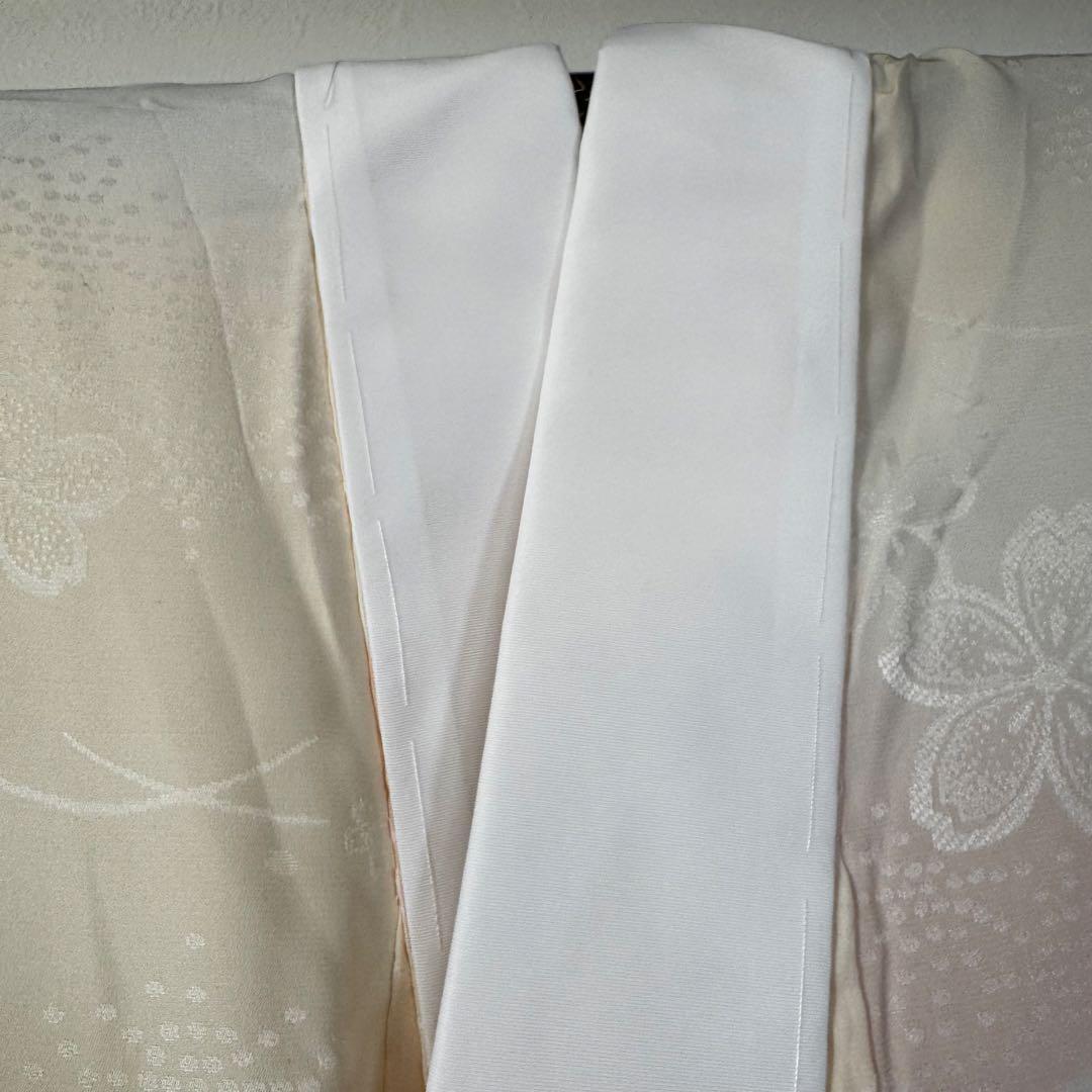 しつけ付き　現代　正絹　長襦袢　袖無双　着物　広衿　138裄67 ピンク　薄紫