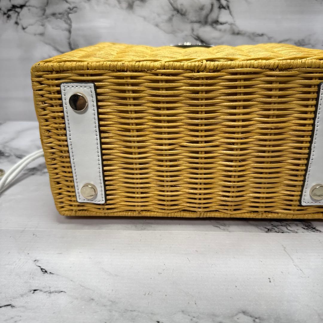 (極美品)大人気、ケイトスペード、カゴバッグ、2wayタイプ、人気色、高級感有