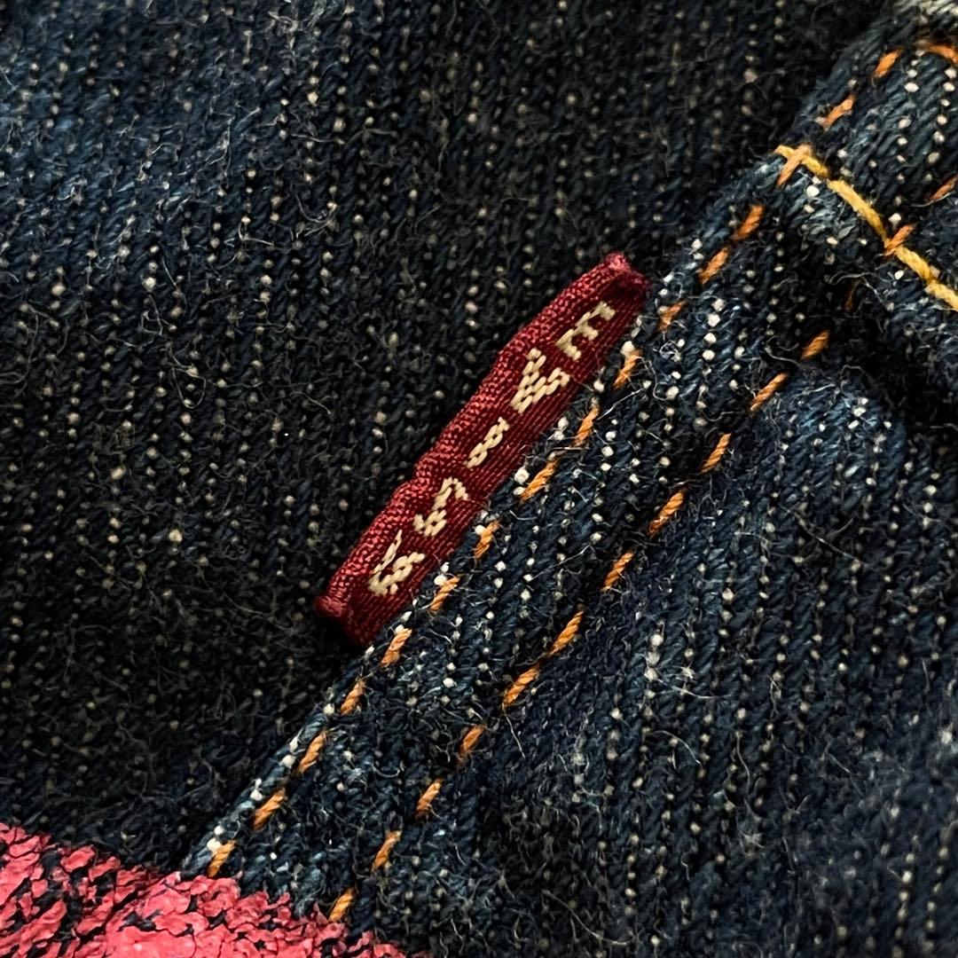 EVISU　キッズ　オールインワン　デニム　ビッグカモメ　ピンク　大黒　日本製