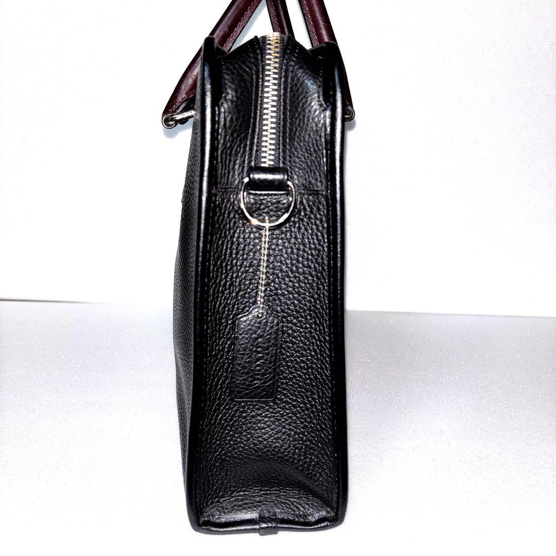 美品 定価10万円 コーチ レザー 本革 ブリーフケース ビジネスバッグ