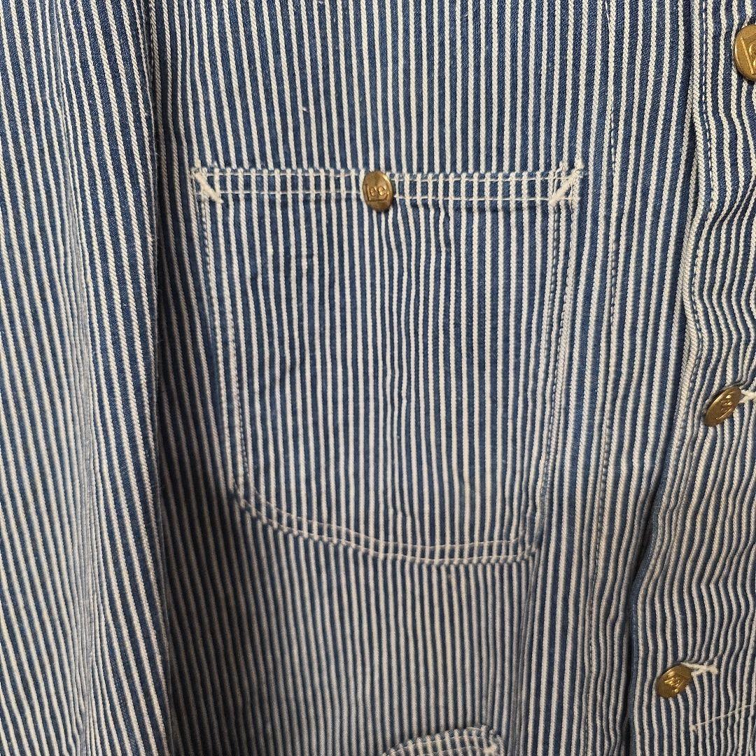 1946年 40s ハウスタグLee 98-Jヒッコリーストライプカバーオール