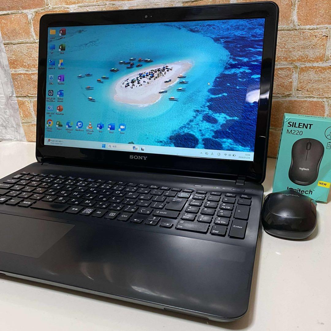 SONYノートPC Corei7 高速起動SSDメモリ8GB Windows11