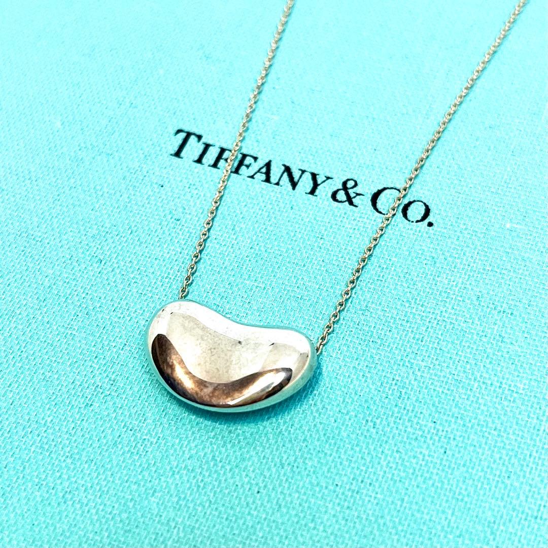 ティファニー ビーンネックレス ラージサイズ トップ シルバー 925 2.0
