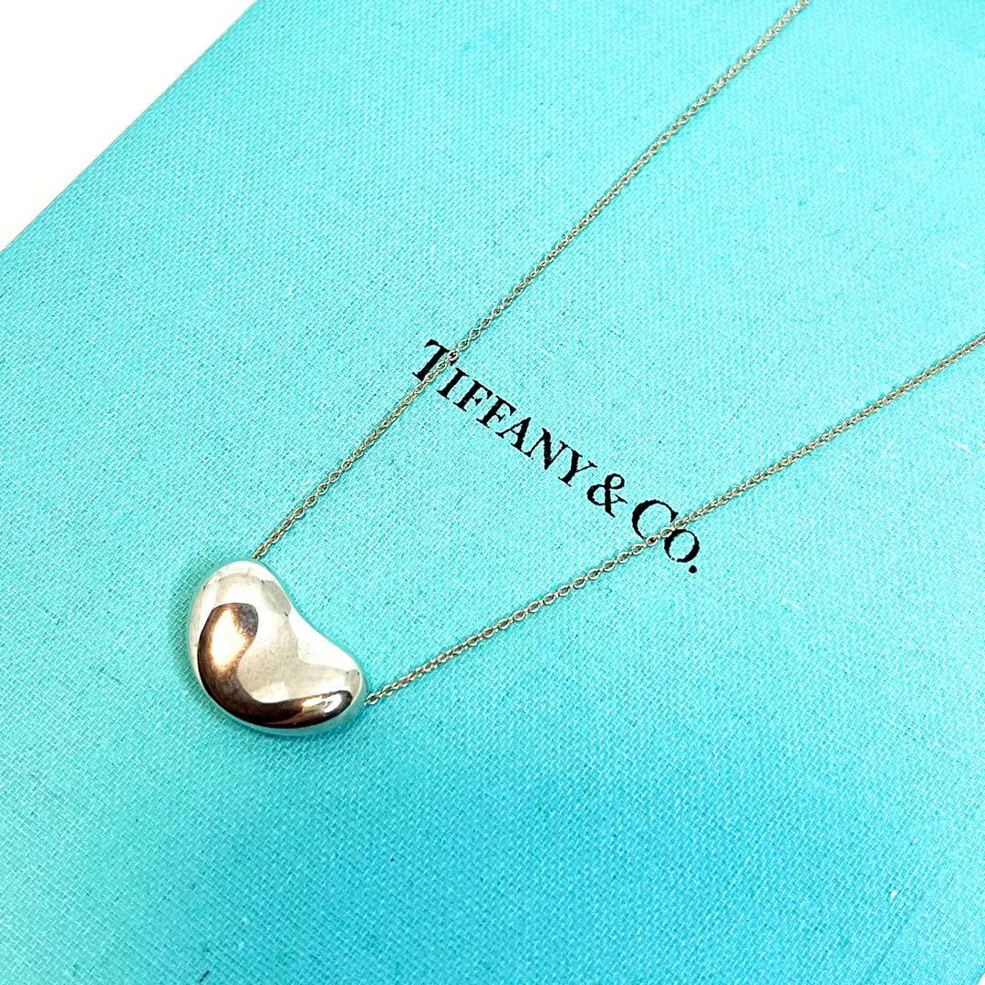 ティファニー ビーンネックレス ラージサイズ トップ シルバー 925 2.0