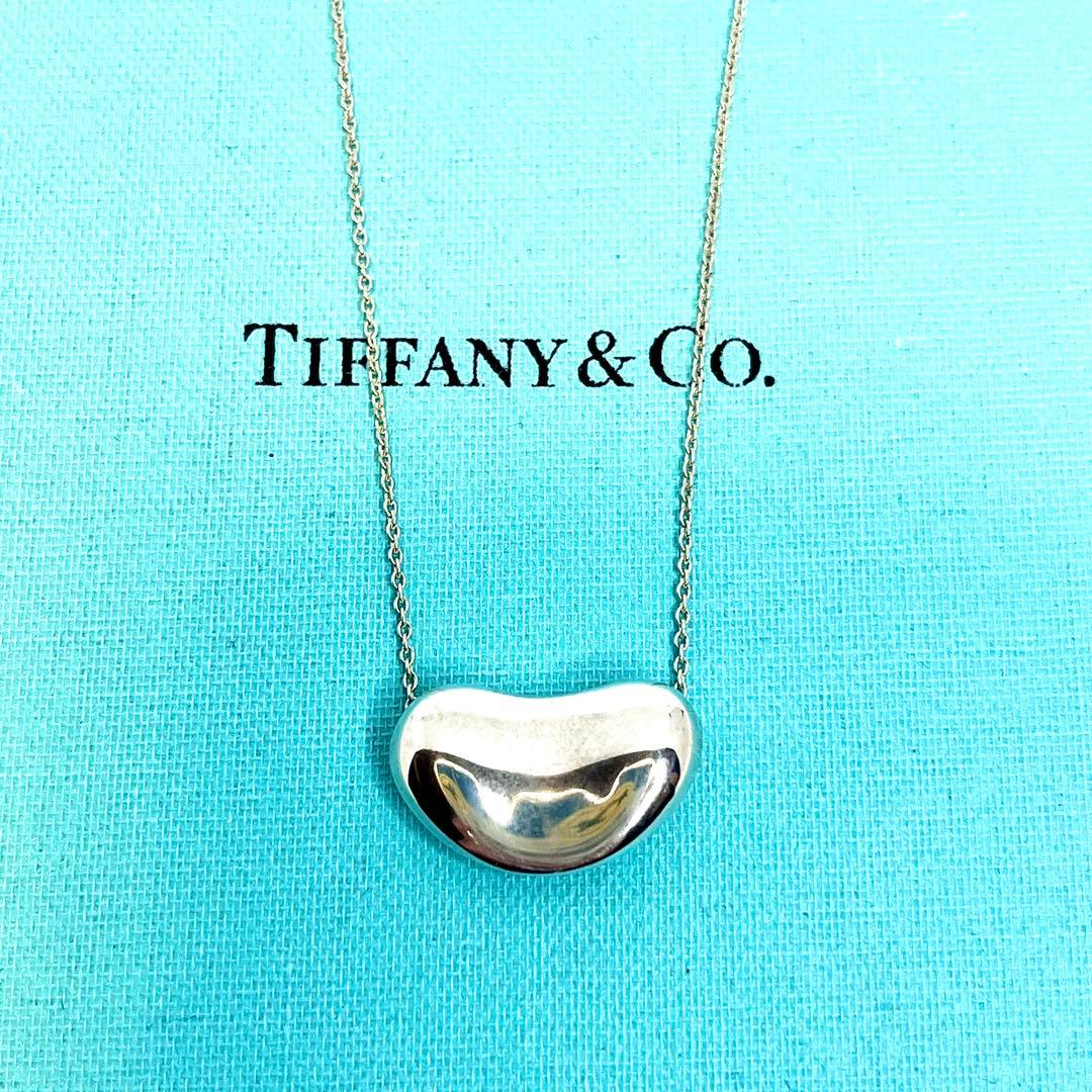 ティファニー ビーンネックレス ラージサイズ トップ シルバー 925 2.0