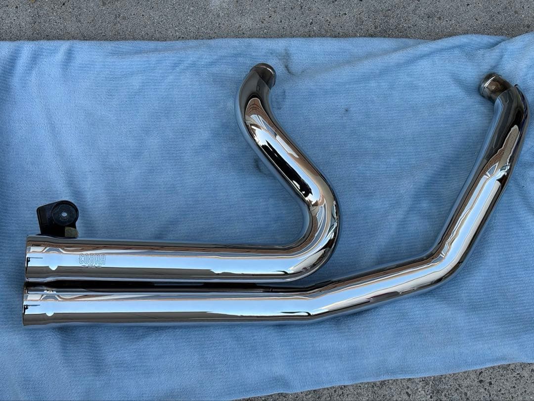 COBRA スピードスター909 フルエキ マフラー　ハーレー 鼓動バッフル付き