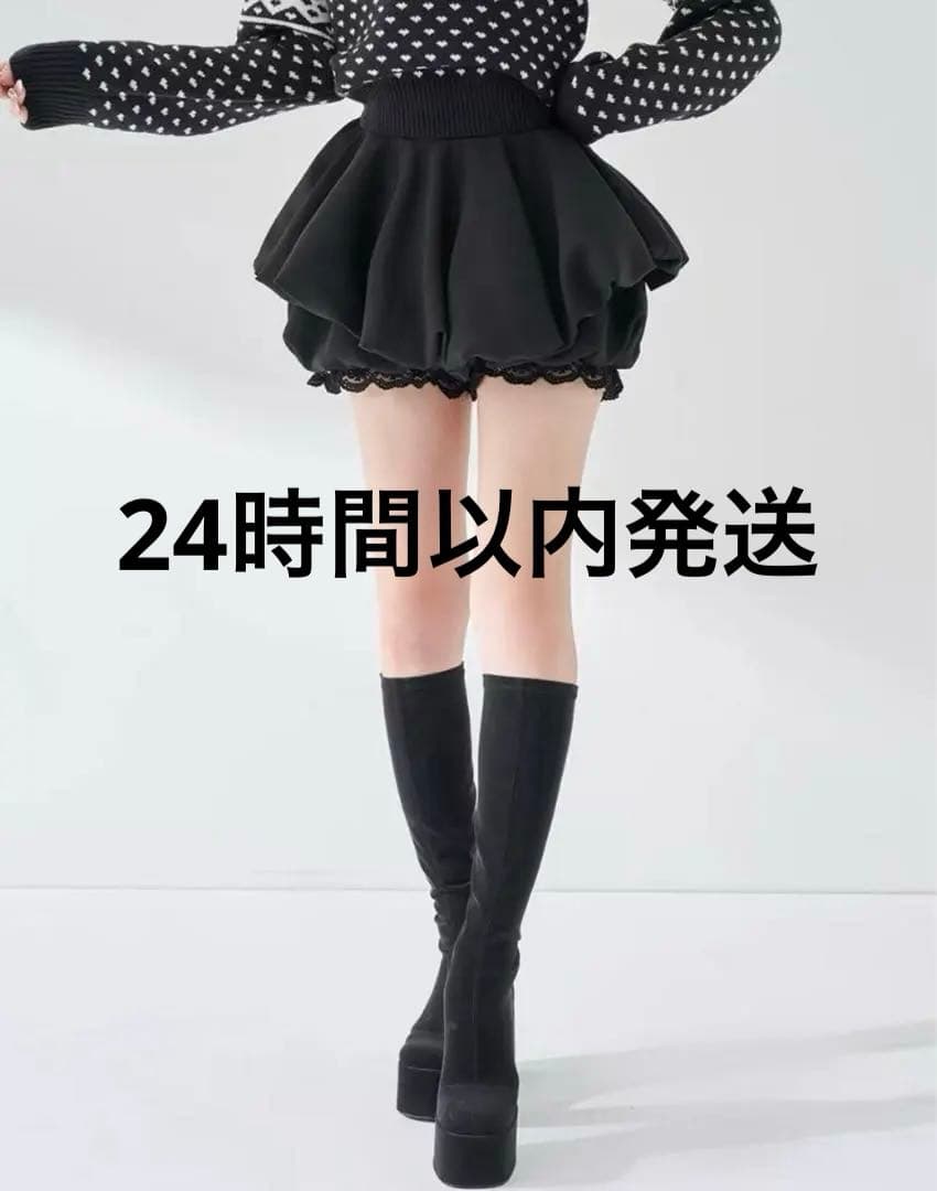 Darich ボリュームバルーンミニスカート ブラック free