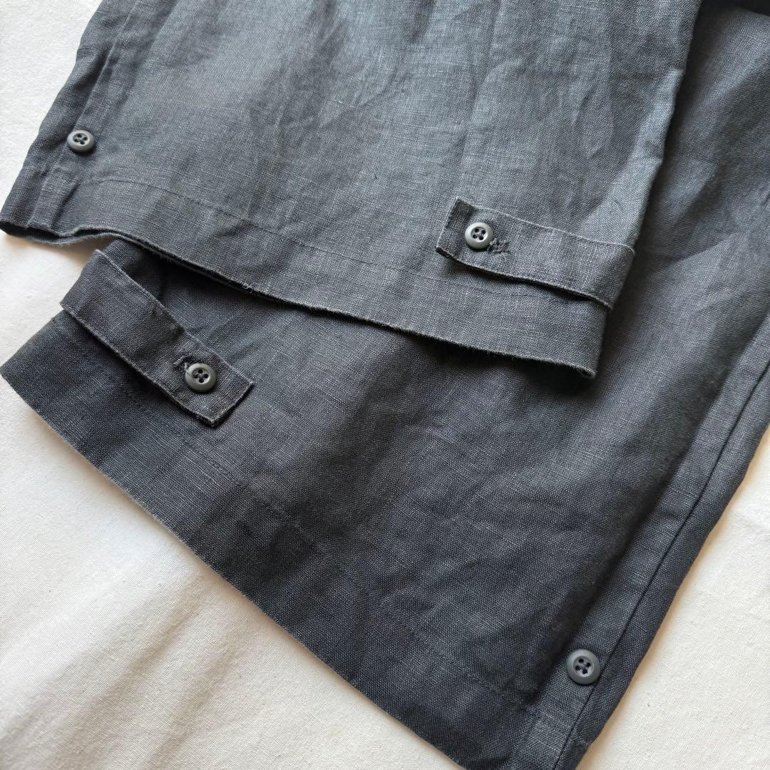 かぐれ　リネンユーティリティーパンツ　サイズフリー　インクブラック