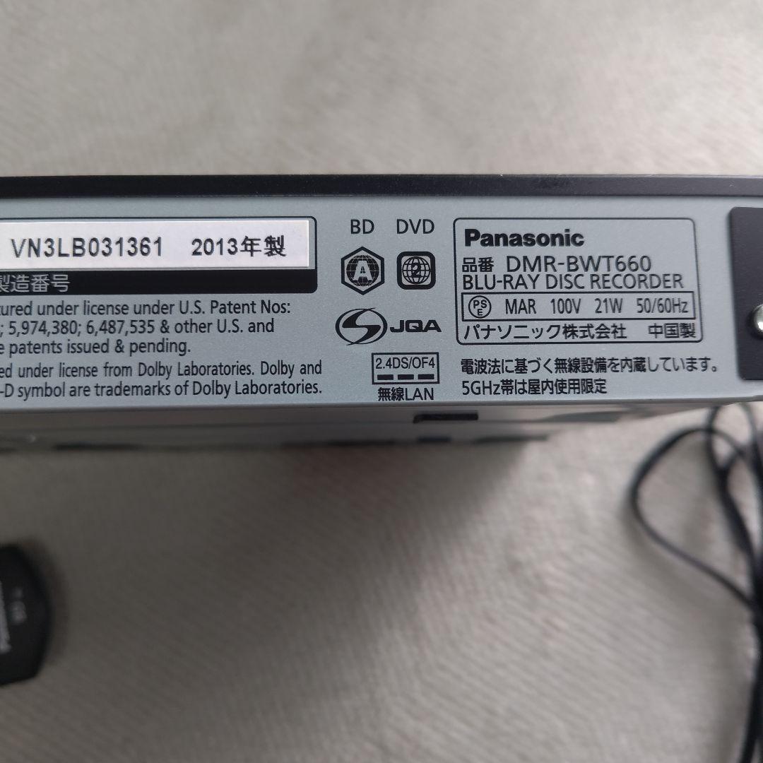 Panasonic ブルーレイレコーダーDIGA DMR-BWT660