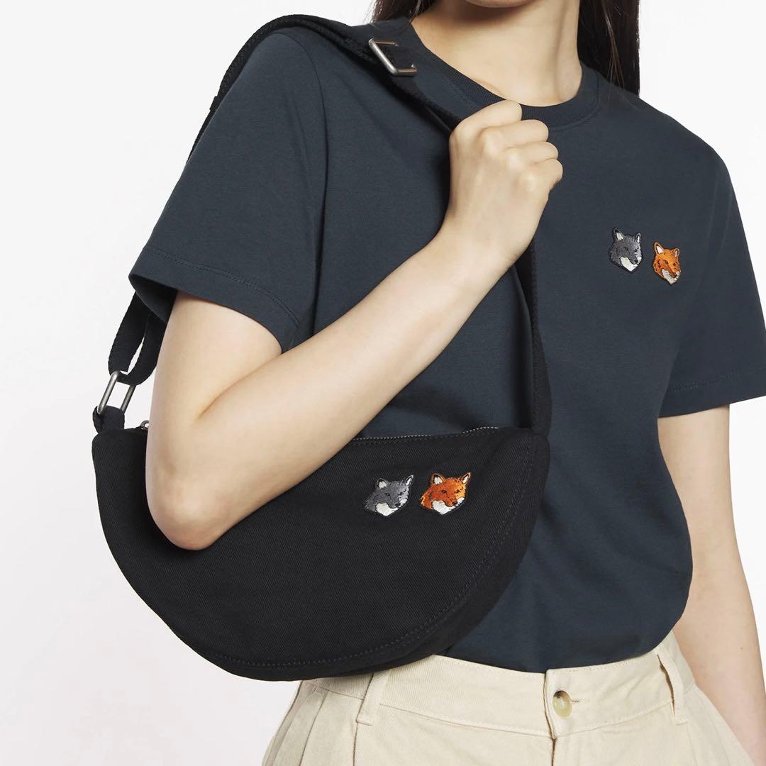MAISON KITSUNE ダブル ボールド フォックスヘッド バム バッグ