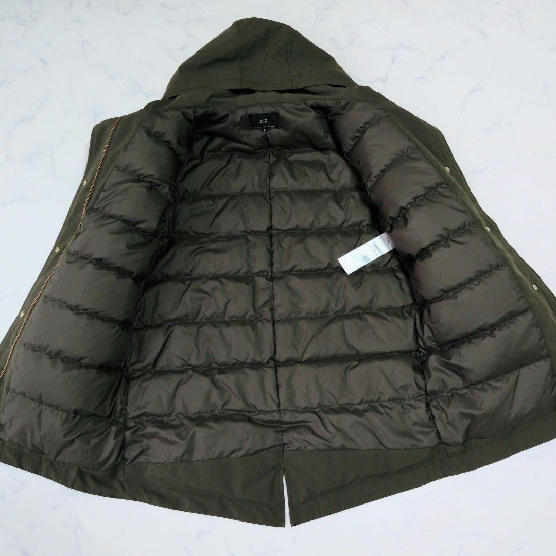 【限定品】23区 ニジュウサンク ミリタリー フーデットダウンコート 撥水