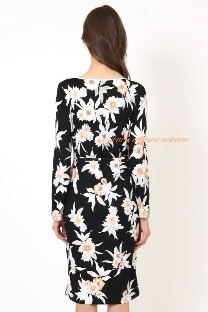 ★未使用級★タグ付★2024/LEONARD ★インポートワンピース　42 黒