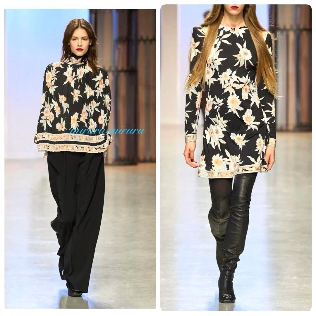 ★未使用級★タグ付★2024/LEONARD ★インポートワンピース　42 黒