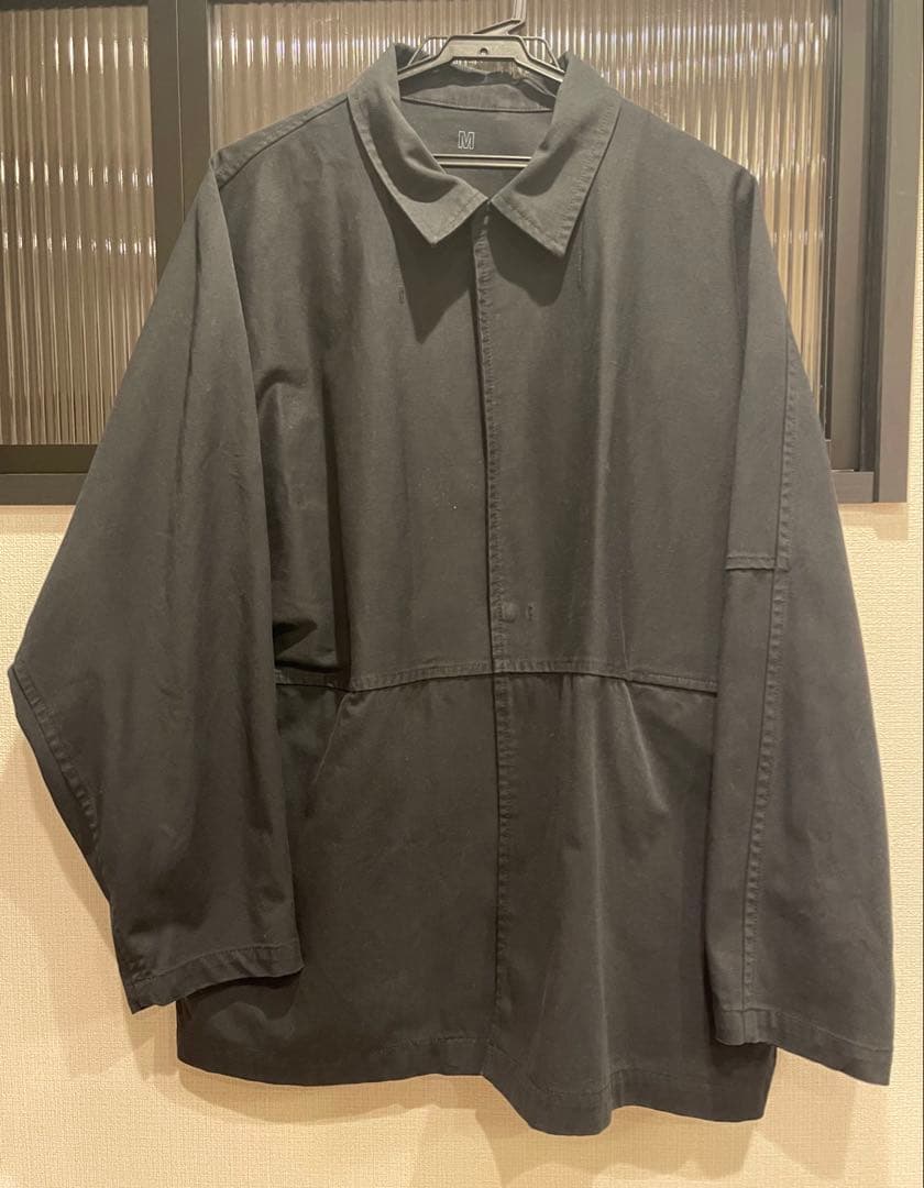 【セットアップ】Mujilabo 燃えにくい素材を使ったジャケットパンツＭ・黒