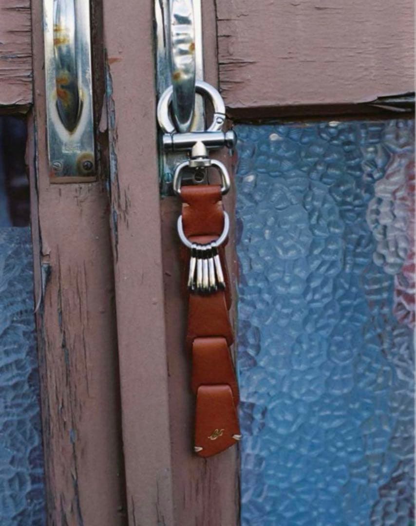 【Llife】LEATHER KEY CHAIN SIENNA　保存袋付き